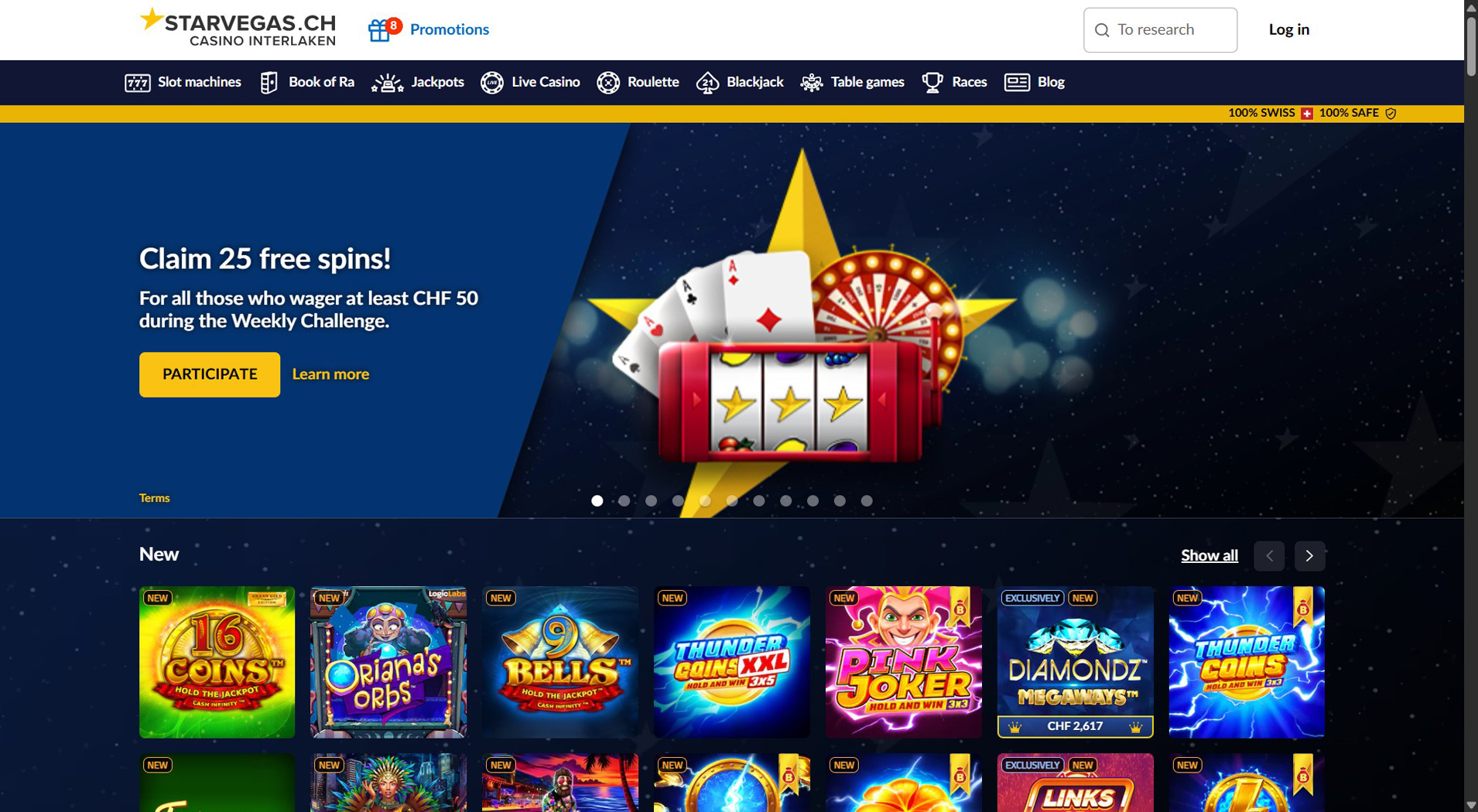 4. StarVegas- Opzione casinò Pay N Play affidabile